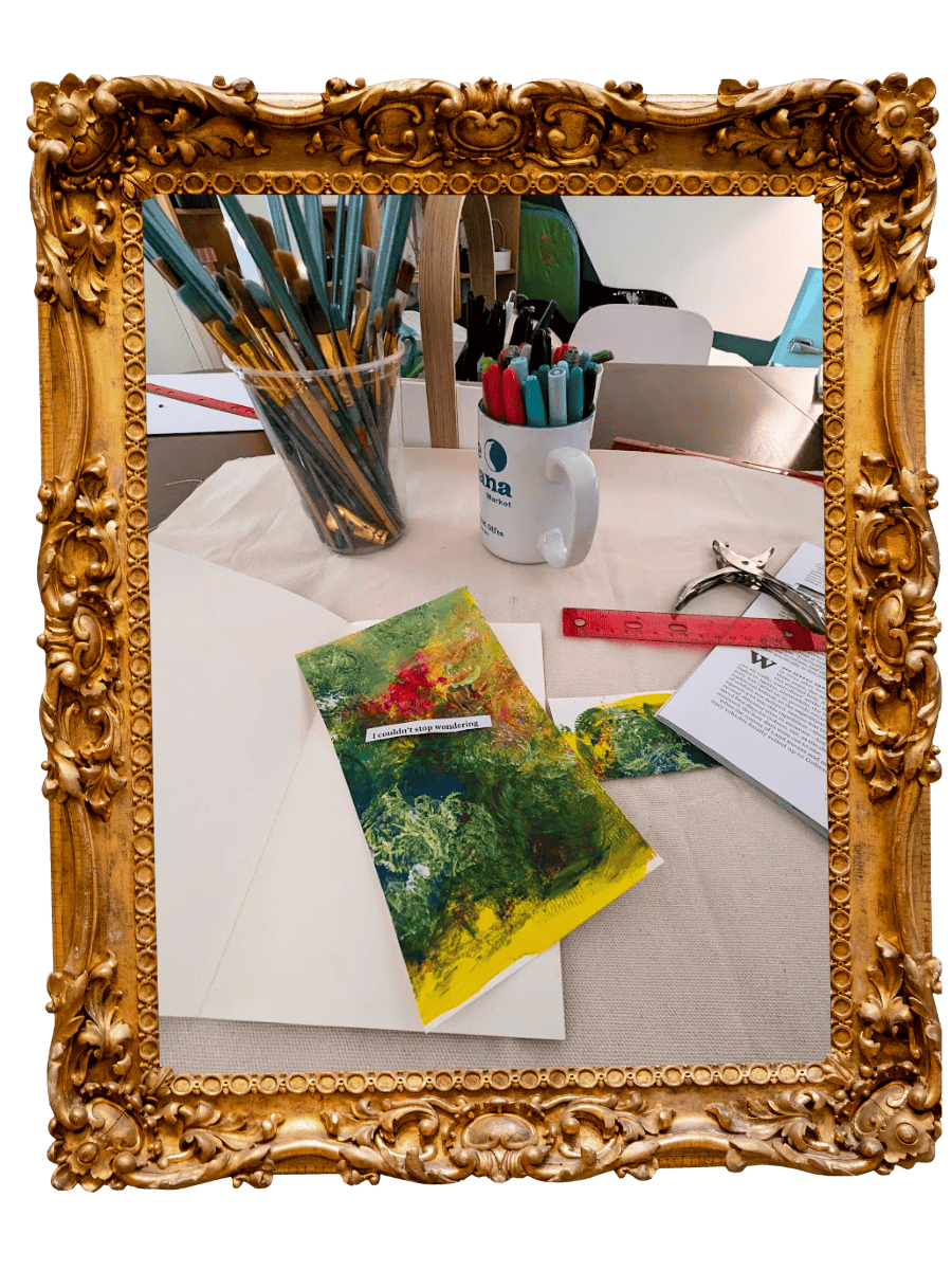 Collage making at toronto art therapy space adult art therapy